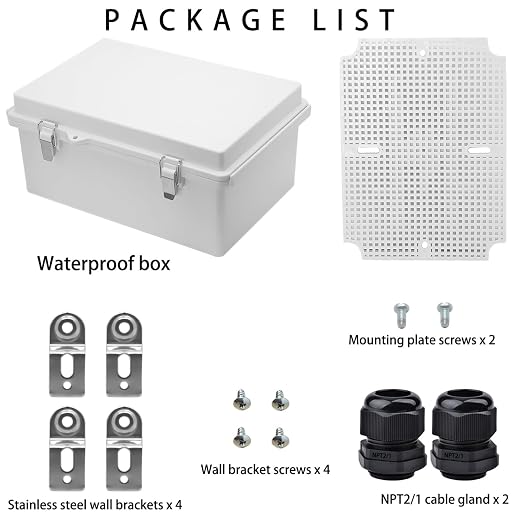 Waterproof Electrical Box with Mounting Plate, IP67 Junction Box Stainless - Image 4