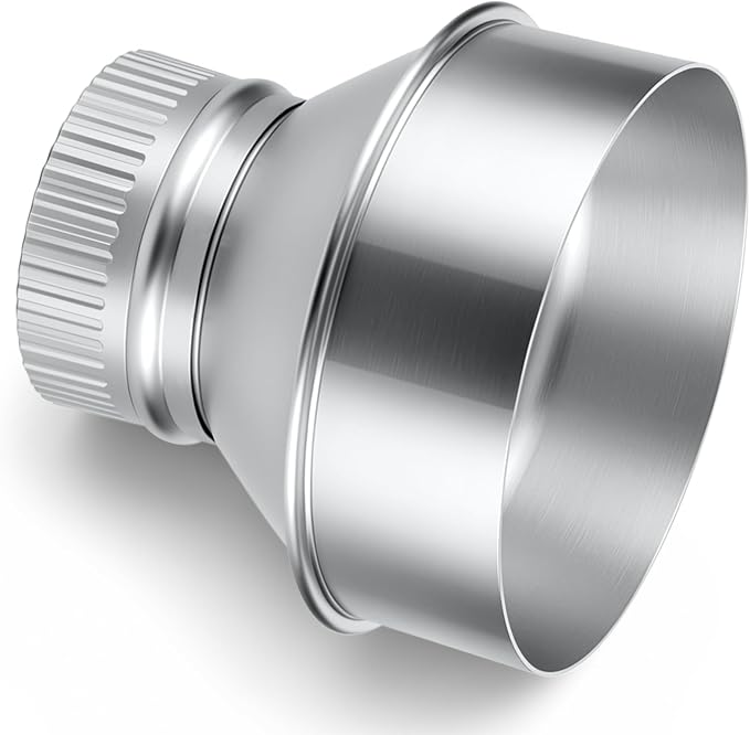 1 Pcs 5 Inch to 3 Inch Duct Reducer Increaser | Galvanized Steel Air Duct by Otoolling
