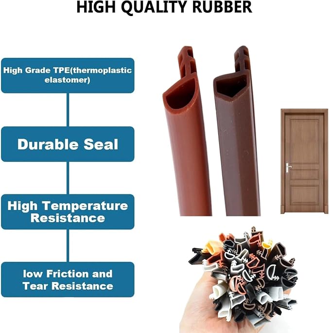 Kerf Door Seal Kit, Premium Rubber Weather Stripping - Image 5