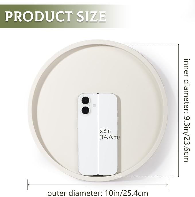 Silicone Bathroom Tray Coffee Table Decor Perfume Organizer, Waterproof - Image 6