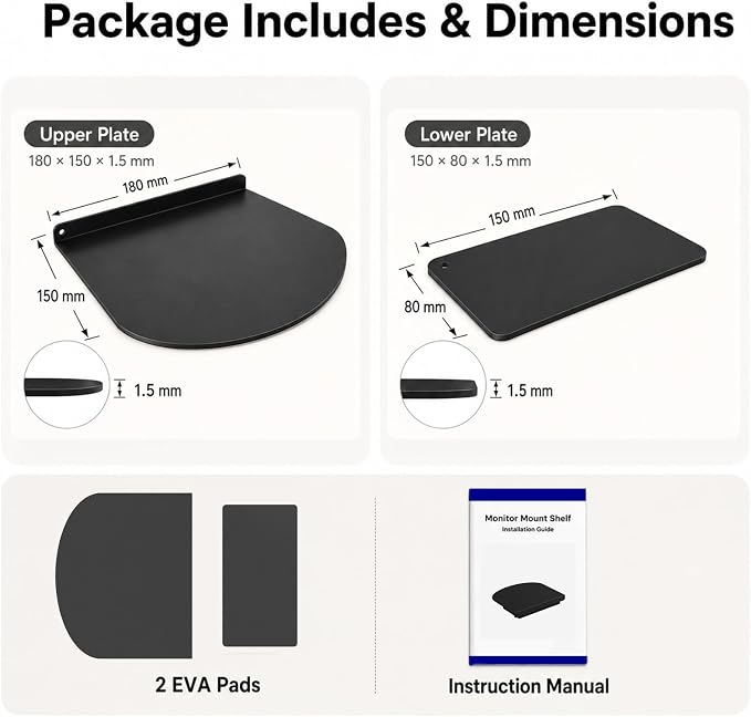 Steel Monitor Mount Reinforcement Plate - Image 7