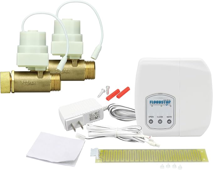 FloodStop Washing Machine Leak Detector Kit, 3/4" Straight by FloodStop
