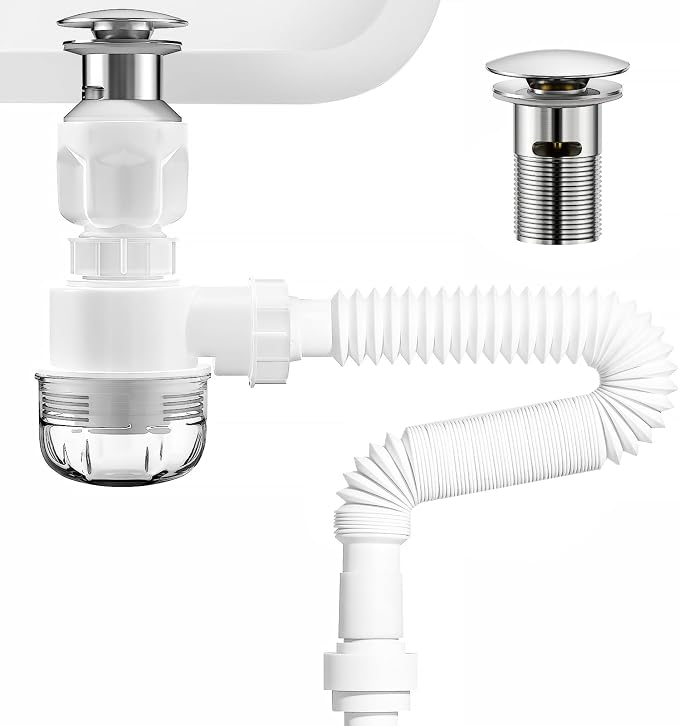 BOTEMY Polished Bathroom Sink Drain Kit by BOTEMY