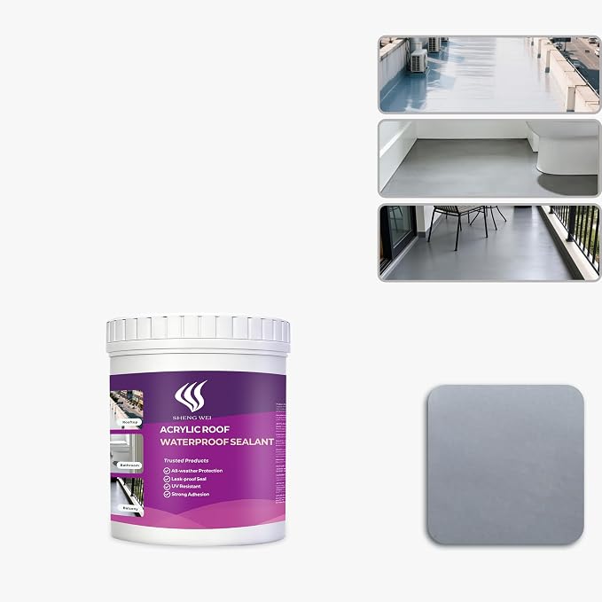 Floor Paint, roof Waterproof Coating-2 lbs, Basement Walls, Bathroom by SHENGWEI