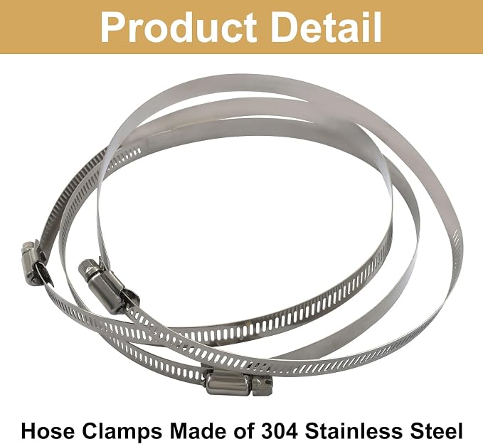 6 Inch 3-Way Duct Splitter | Y Shape Connector, Includes 3 Hose Clamps - Image 4