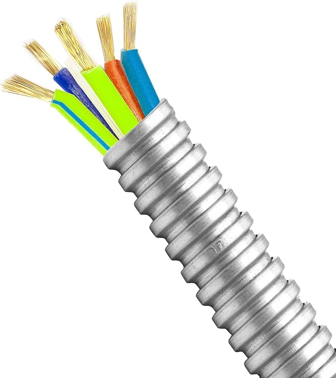 1 Inch 25 FT Flexible Reduced Wall Electrical Conduit, Iron Galvanized Cable - Image 6
