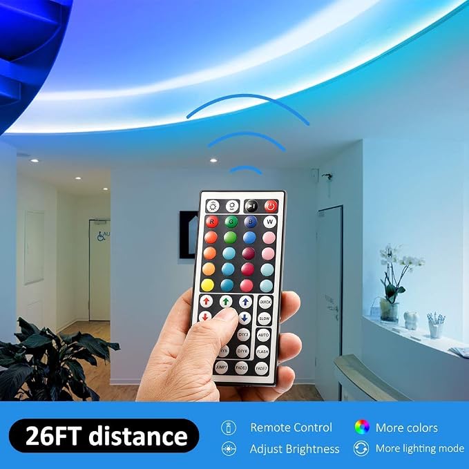 DAYBETTER Led Strip Lights 16.4ft W/ Remote Controller and Power Supply - Image 5