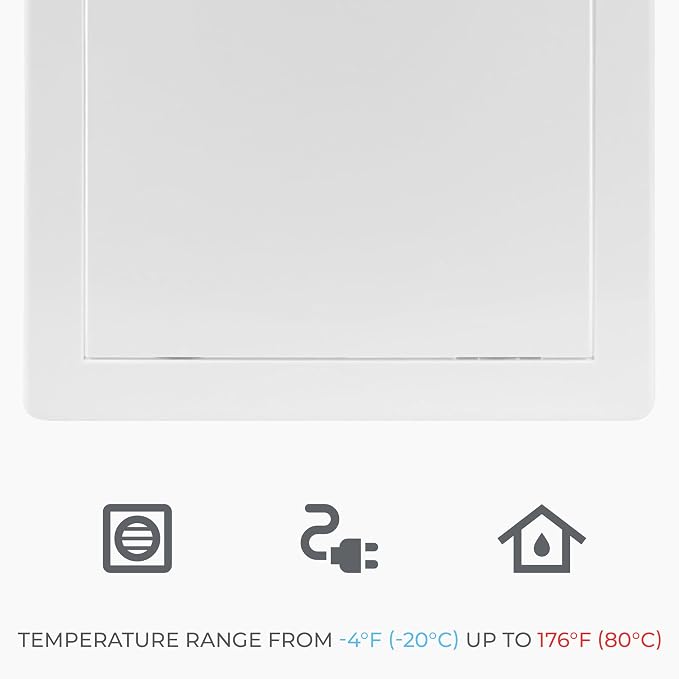 8x10 Inch White Access Panel for Drywall – ABS Plastic Square Wall, Ceiling - Image 6