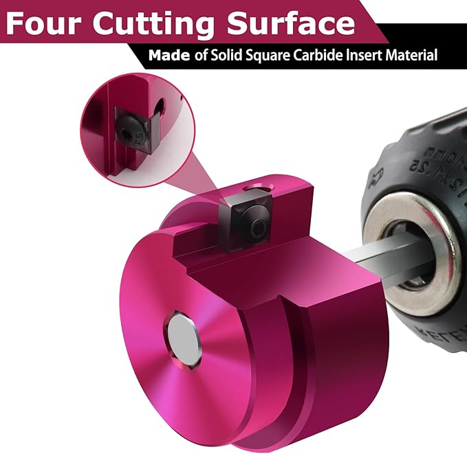 PVC Fitting Saver 1 1/2 & 2 Inch Head, PVC Pipe Reamer Socket Saver | Plastic - Image 5