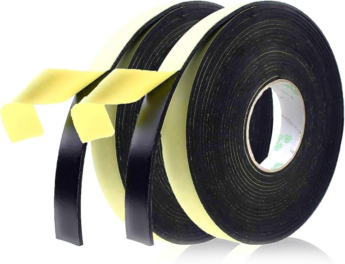 Foam Insulation Tape Adhesive High Density, Weatherstrip, Waterproof, Air by PAPILLON