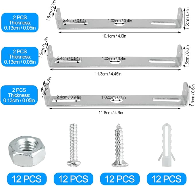 6 Pieces Light Fixture mounting Brackets - Image 6
