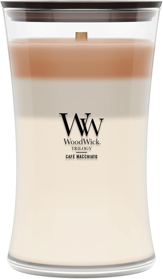 Woodwick Café Macchiato Large Hourglass Trilogy Candle by Unknown