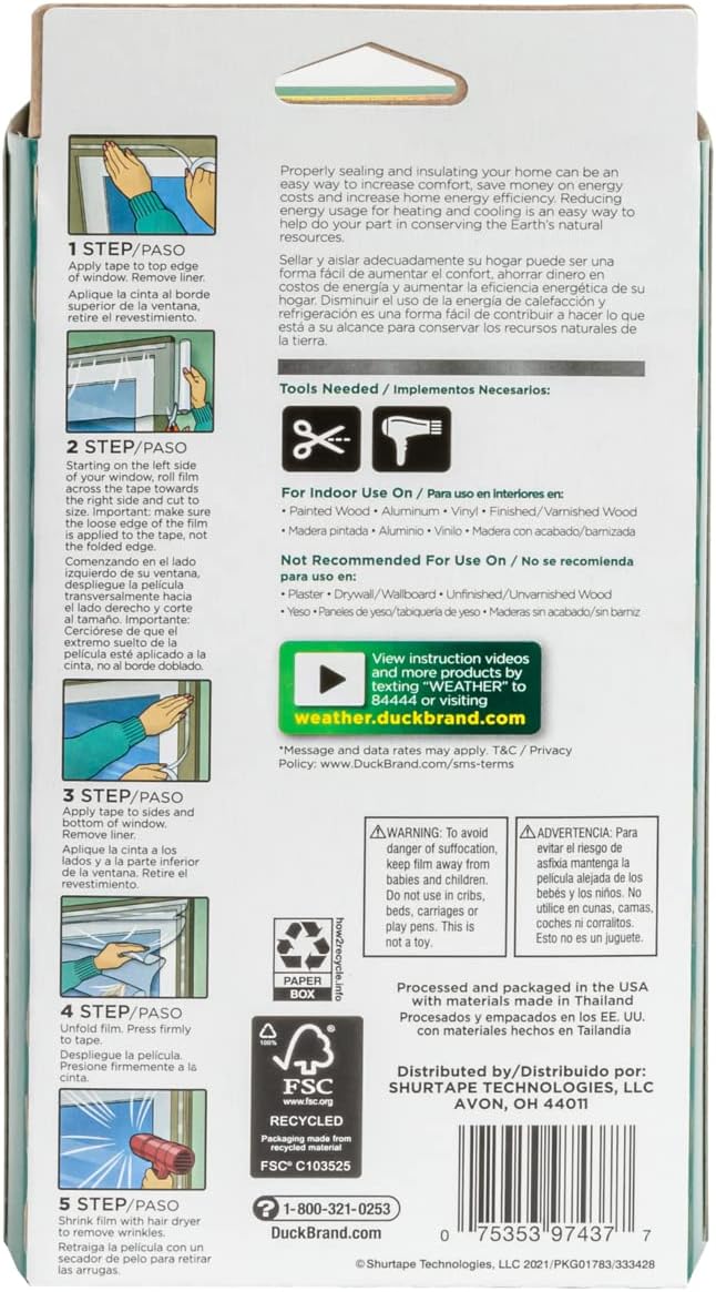 Duck Brand Rolled Window Insulation Kit - Image 3