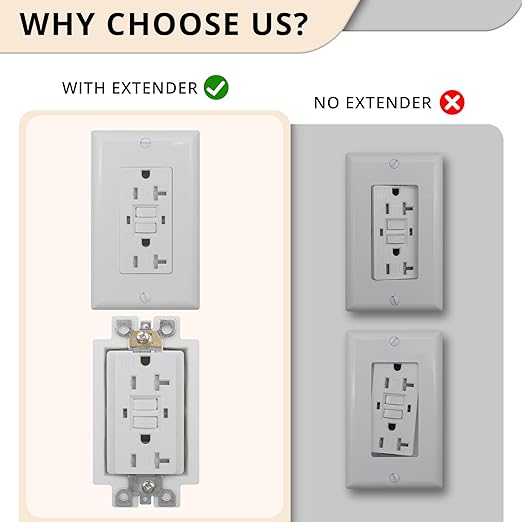 4-Gang BE4 Non-Metallic Electrical Power Outlet Box Extender | ETL Listed;Fire - Image 5