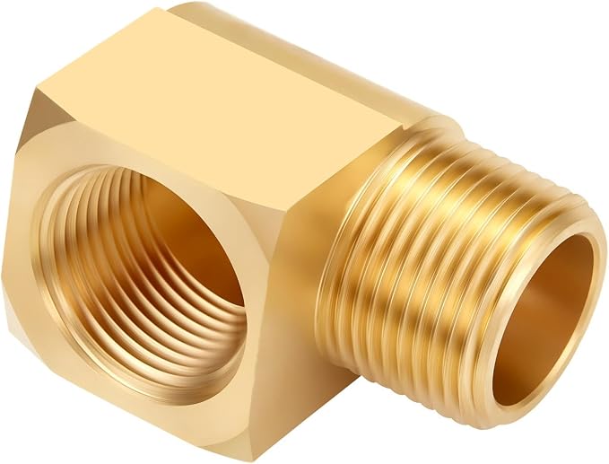 1 Pack Brass Pipe Fitting 90 Degree Elbow 3/4" NPT Male x 3/4" NPT Female | by LitOrange