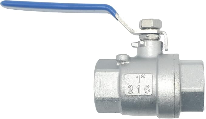 DAN SPEED 1" NPT Female SS 316 Stainless Steel Full Port Ball Valve Vinyl - Image 2