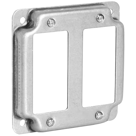 2-Gang Rocker Switch Electrical Box Cover by AirmontProducts