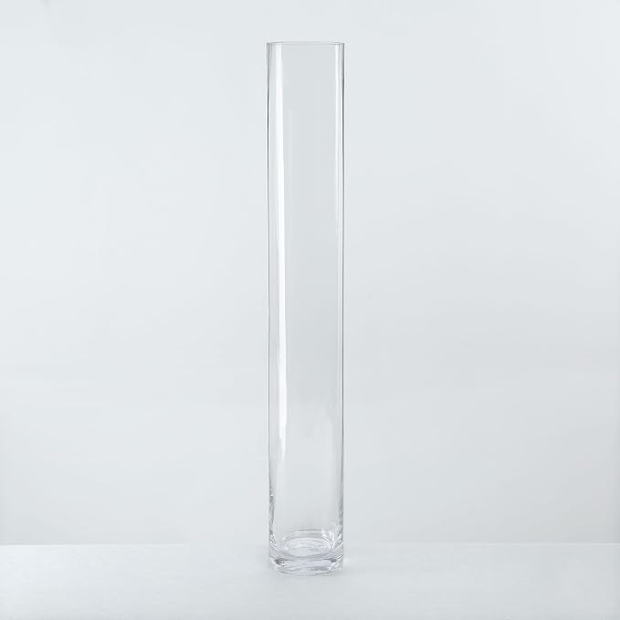 CYS Excel Clear Glass Cylinder Vase | Multiple Size Choices Glass Flower Vase by CYSEXCEL%C2%AE
