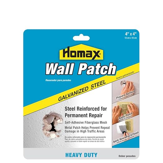 Homax 41072055048 Galvanized Steel Wall Patch, Heavy Duty Patch by Homax