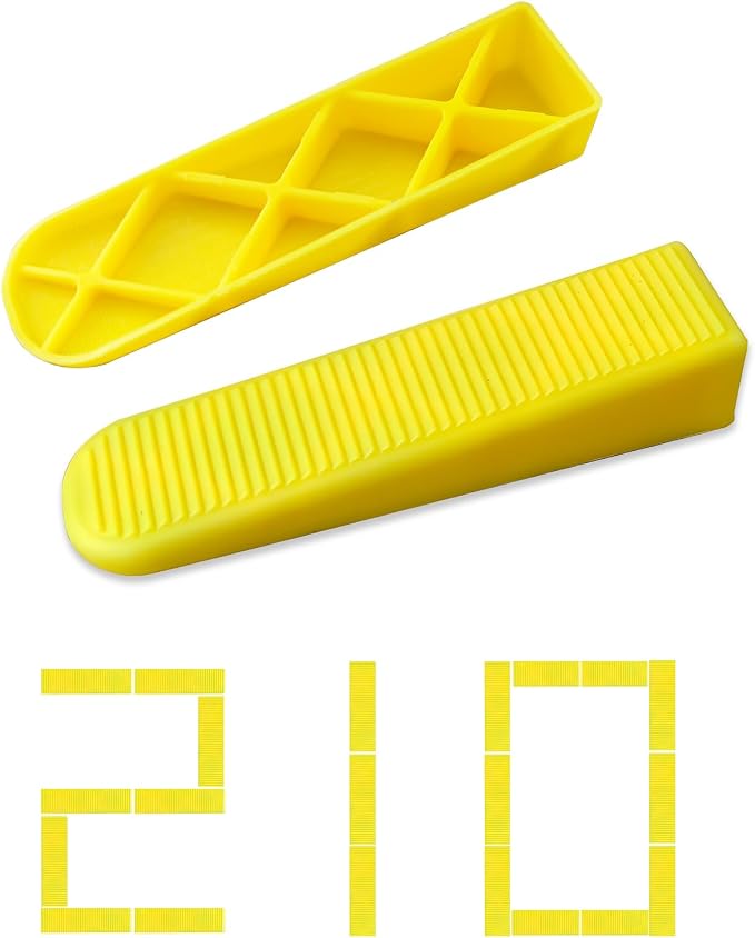Tile Leveling System Wedges 210 pcs Reusable Tile Leveler Wedges by Unknown