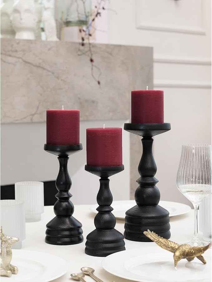 3x3 Pillar Candles Set of 3 - Image 3