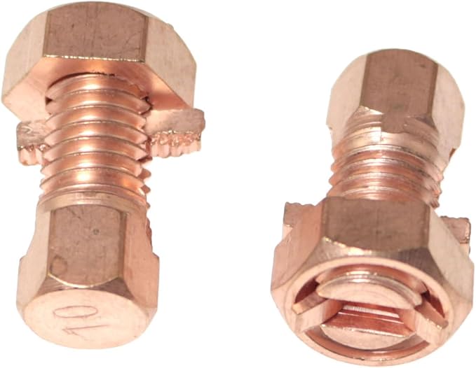 RLECS 4pcs TJ-10 Copper Open Bolt Wire Clamp Power Fittings are Used to - Image 6