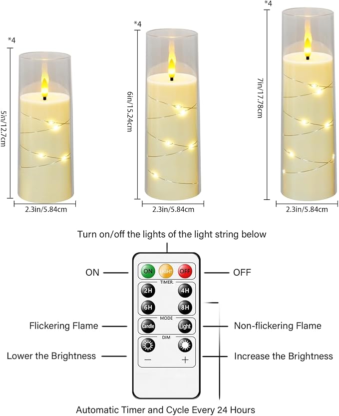 Sasigeiaa Flameless Candles - Image 3