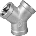 Stainless Steel 304 Tee NPT Female 3/4" Y Shaped 3 Way Cast Pipe Fitting by Unknown