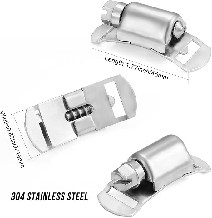 Hose Clamps, DIY 8.5 FT Metal Strap + 6 Fasteners, Hose Clamps Stainless Steel - Image 5