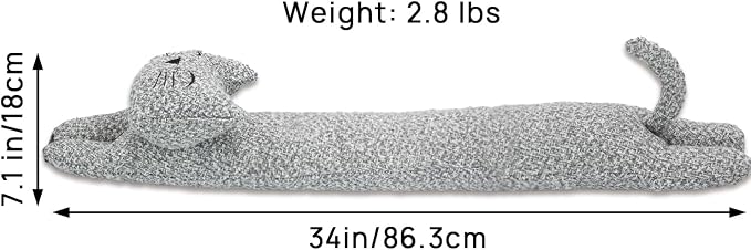 34 Inch 3LB Heavy Duty Under Door Draft Stopper, Decorative Soundproof Door - Image 2