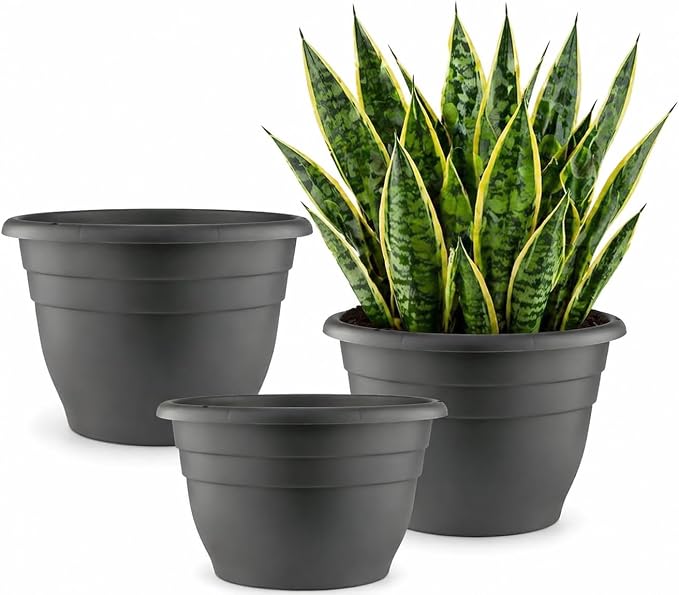 RooTrimmer 3 Pack 11 Inch Plant Pots by RooTrimmer