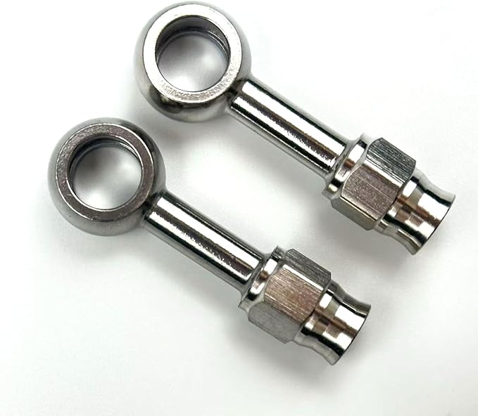 2pcs stainless steel straight 0 degree female AN3-3 3AN to metric M10 10mm - Image 5