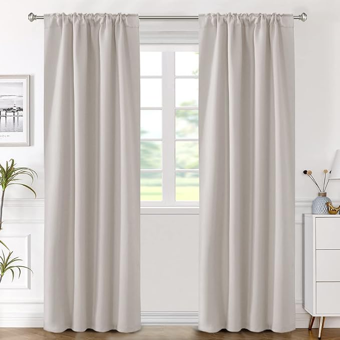 H.VERSAILTEX Blackout Curtains Thermal Insulated Window Treatment Panels Room - Image 2