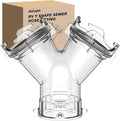 Nilight RV Wye Sewer Hose Fittings Y Connector Clear by Nilight