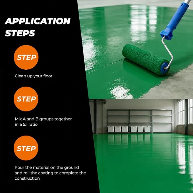 Epoxy Resin Floor Paint Coating Kit - Image 2