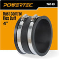 POWERTEC 70149V 4 Inch Dust Control Flex Cuff by POWERTEC