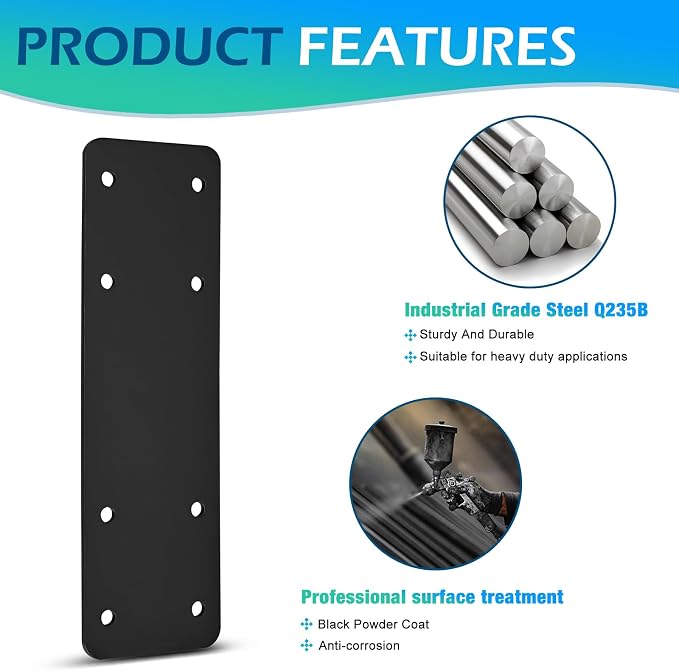 Straight Steel Plate 4pcs, 10X3 I Flat Mending Plate - Image 3