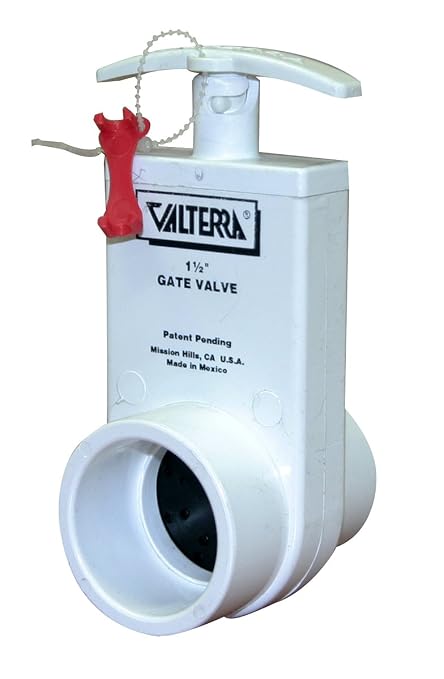 Valterra 2101X PVC Gate Valve, 1-1/2" Inner Diameter, 1.9" Outer Diameter by Valterra