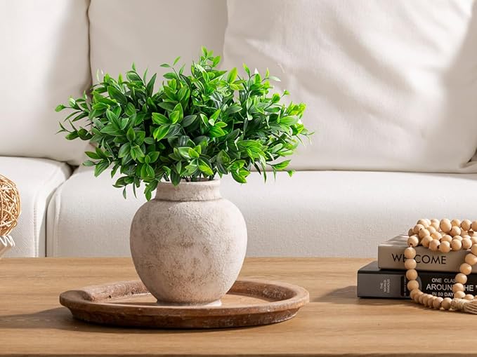 Ceramic Flower Vase, Rustic Farmhouse Decorative Vase Pottery Pampas Grass Vases - Image 4