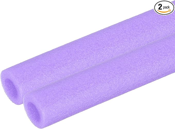 PATIKIL Pipe Insulation Foam Tube 3/8" x 3.3FT x 13/16" Purple 2 Pcs | Heat by PATIKIL