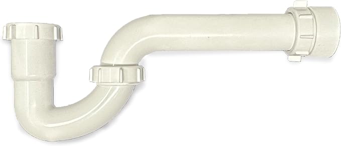 1 1/2" Sink P Trap, Fits 1 1/2" or 1 1/4" Tailpieces, by ProBuildersHardware