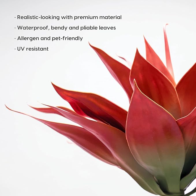 Velener Fall Fake Agave Artificial Plant, Unpotted Faux Agave Stems Plant - Image 3