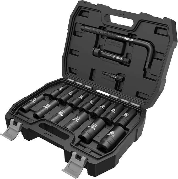 OTLOOMTBT 16PCS 1/2" Drive Impact Socket Set | Heavy Duty CR-V Steel by OTLOOMTBT