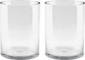 6" Wide 8" High Large Hand Blown Sturdy Clear Cylinder Glass Vase, Centerpiece by Unknown