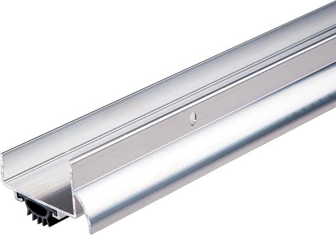 MD Building Aluminum U-Shape Under Door Seal, Commercial, 48in | Vinyl Insert by M-DBuildingProducts