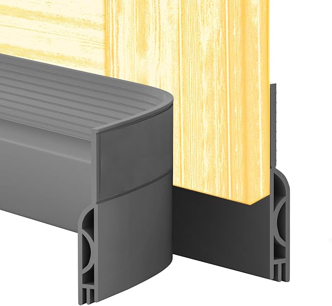 Door Draft Stopper, Door Sweep for Bottom, Weather Stripping Doors Seal Draft by Zibian
