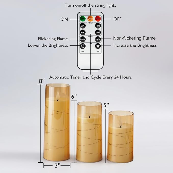 Homemory 9 Pcs Flameless Candles - Image 7
