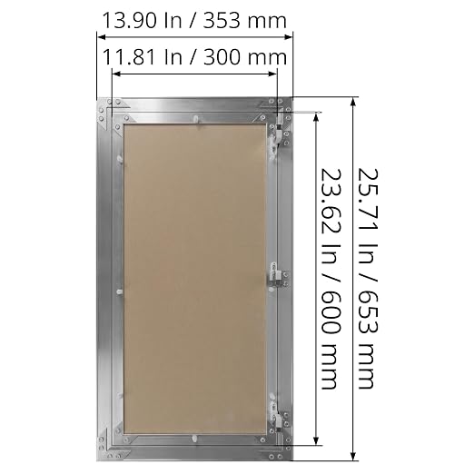 12" x 24" Waterproof Drywall Access Panel, Tileable and Paintable Ceiling and - Image 5