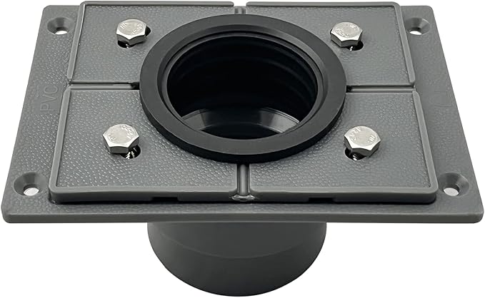 Neodrain 2 Inches Square PVC Shower Drain Base Kit | Include 2 Inches PVC by Neodrain