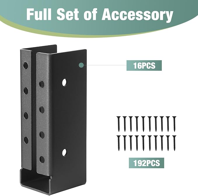 2x6 Joist Hanger 16PCS, Outdoor Trim Concealed-Flange Joist Bracket | Railing - Image 6